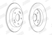 563071JC Brzdový kotouč JURID