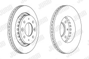 563087JC Brzdový kotouč JURID