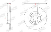 563400JC Brzdový kotouč JURID