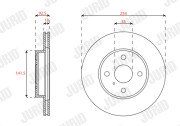 563496J Brzdový kotouč JURID