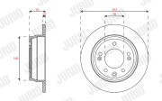563591JC Brzdový kotouč JURID