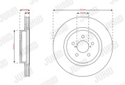 563624JC Brzdový kotouč JURID