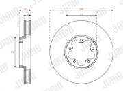 563701JC Brzdový kotouč JURID