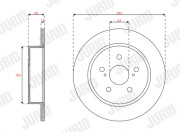 563757JC Brzdový kotouč JURID