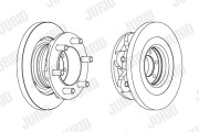 567118J Brzdový kotouč JURID