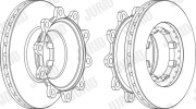 569147J Brzdový kotouč JURID