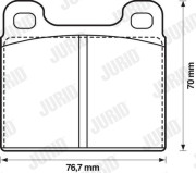 571236D Brzdové destičky JURID