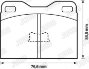 571245J Brzdové destičky JURID