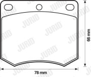 571247D Brzdové destičky JURID