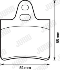 571264D Brzdové destičky JURID