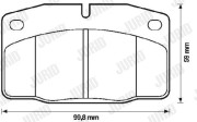 571276D Sada brzdových destiček, kotoučová brzda JURID