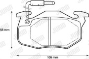 571332D Brzdové destičky JURID