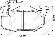 571333D Brzdové destičky JURID