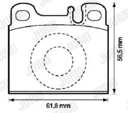 571342J Brzdové destičky JURID