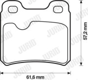 571407D Brzdové destičky JURID