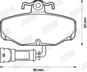571408J Brzdové destičky JURID