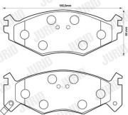 571514J Brzdové destičky JURID
