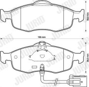 571522D Brzdové destičky JURID