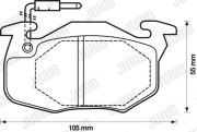 571743D Brzdové destičky JURID