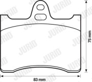 571896J Brzdové destičky JURID