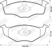 571939D Brzdové destičky JURID