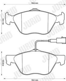571951J Brzdové destičky JURID