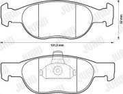 571972J Brzdové destičky JURID