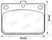 572120J Brzdové destičky JURID