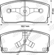 572164J Brzdové destičky JURID