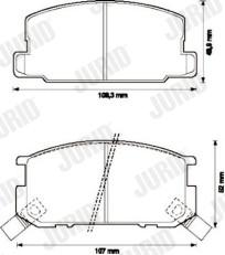 572219J Brzdové destičky JURID