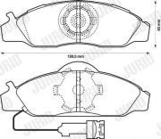 572416J Brzdové destičky JURID