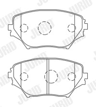 572487J Sada brzdových destiček, kotoučová brzda JURID