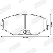 572506J Brzdové destičky JURID