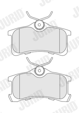 572520J Sada brzdových destiček, kotoučová brzda JURID