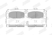572603J Sada brzdových destiček, kotoučová brzda JURID