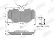 573067J JURID sada brzdových platničiek kotúčovej brzdy 573067J JURID