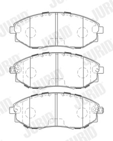573751J Brzdové destičky JURID
