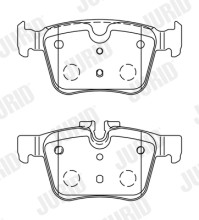 573772J Sada brzdových destiček, kotoučová brzda JURID
