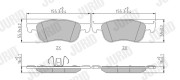 573779J Sada brzdových destiček, kotoučová brzda JURID