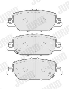 574115J Sada brzdových destiček, kotoučová brzda JURID