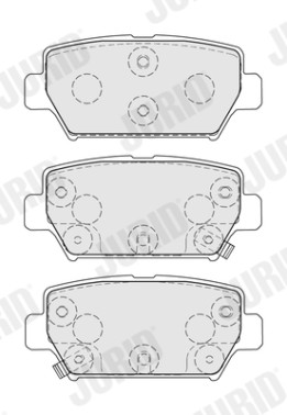 574148J Sada brzdových destiček, kotoučová brzda JURID