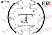 BB1414A5 FTE sada brzd. čeľustí parkov. brzdy BB1414A5 FTE