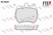 BL1004A1 Sada brzdových destiček, kotoučová brzda FTE