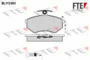 BL1123A3 FTE sada brzdových platničiek kotúčovej brzdy BL1123A3 FTE