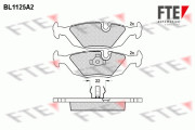 BL1125A2 FTE sada brzdových platničiek kotúčovej brzdy BL1125A2 FTE