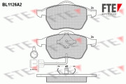 BL1126A2 Sada brzdových destiček, kotoučová brzda FTE