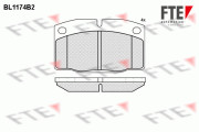BL1174B2 Sada brzdových destiček, kotoučová brzda FTE
