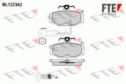 BL1223A2 Sada brzdových destiček, kotoučová brzda FTE