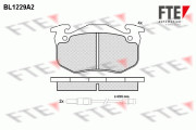 BL1229A2 FTE sada brzdových platničiek kotúčovej brzdy BL1229A2 FTE