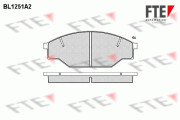 BL1251A2 Sada brzdových destiček, kotoučová brzda FTE